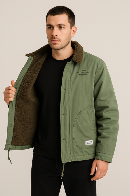 Jaqueta Casual Algodão Lã Sartong Kalmar®