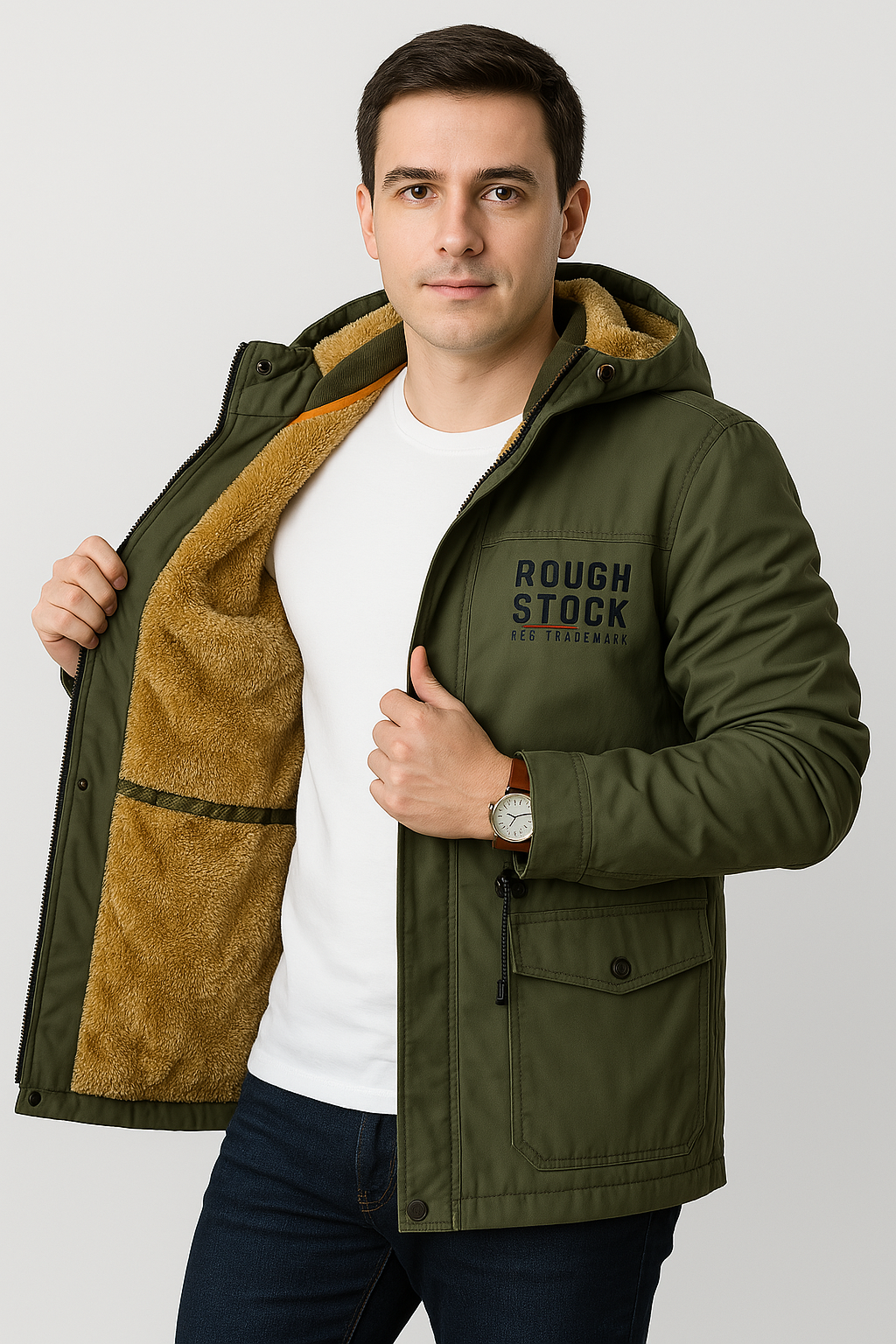 Jaqueta Masculina Casual Elegante Algodão Poliéster Premium Sartong San Utrecht®