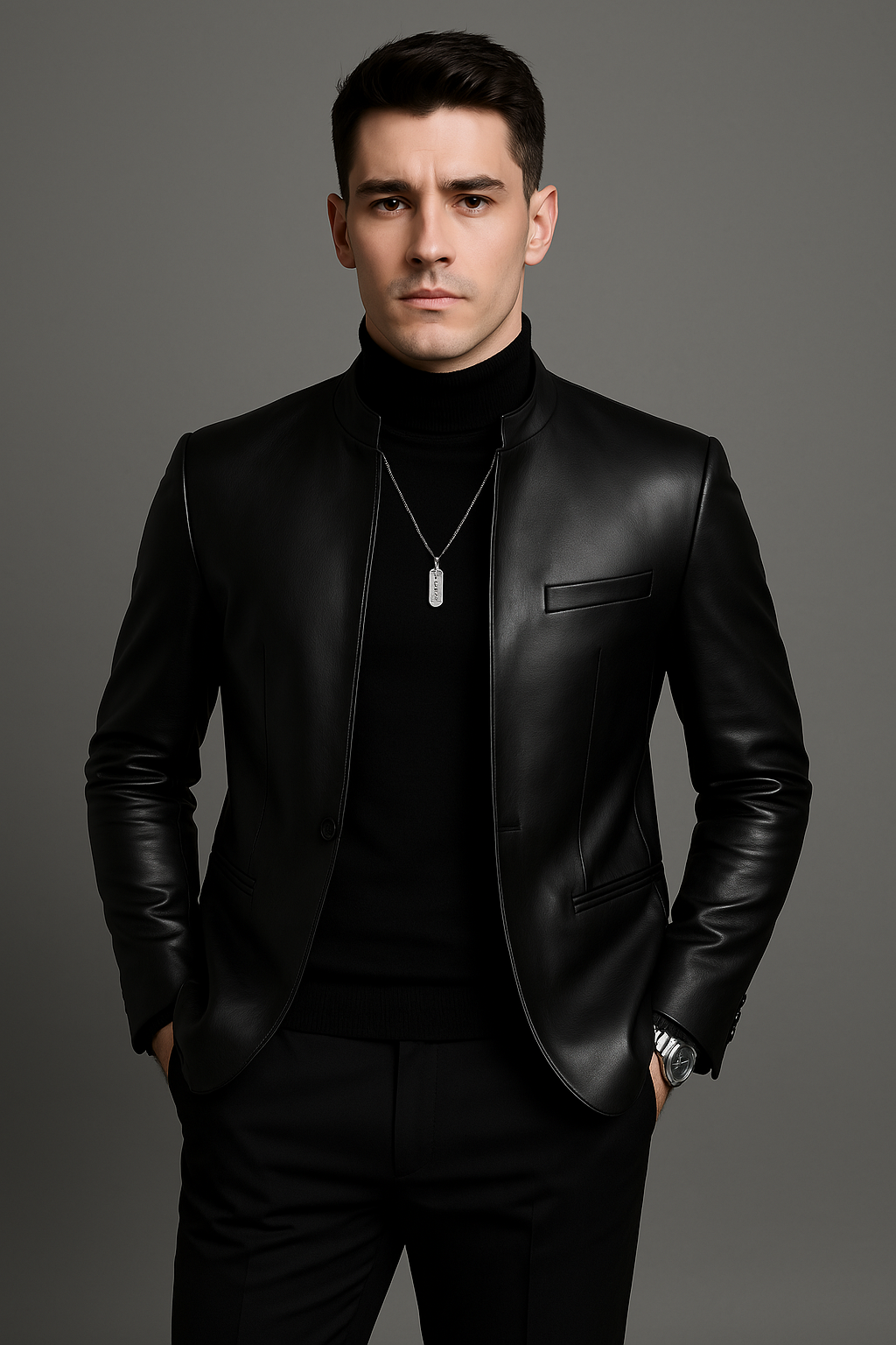 Jaqueta Couro Slim Sartong Helsingor®