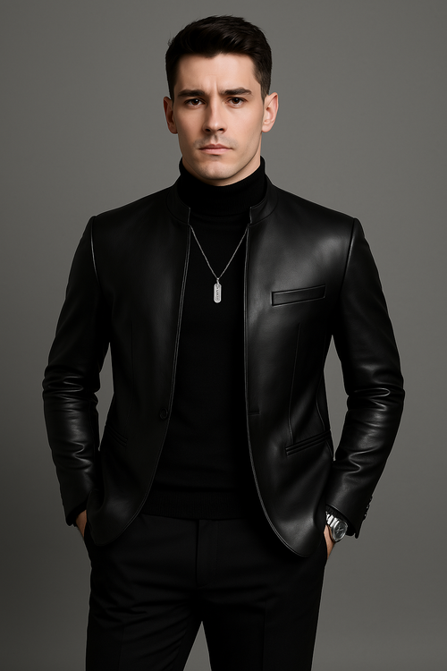 Jaqueta Couro Slim Sartong Helsingor®