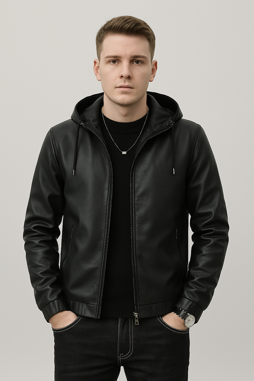 Jaqueta Couro Ecológico Premium Artesanal Luxo Internacional Sartong Apeldoorn®