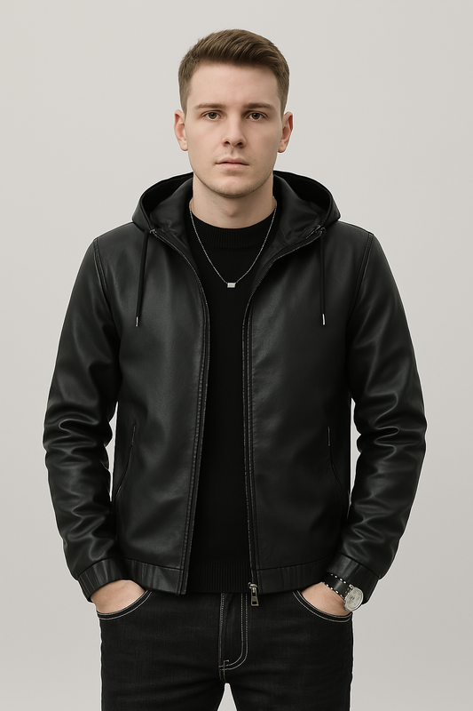 Jaqueta Couro Ecológico Premium Artesanal Luxo Internacional Sartong Apeldoorn®