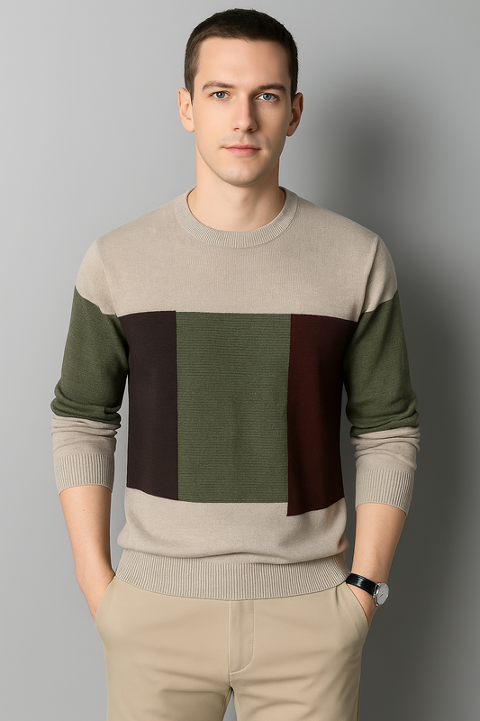 Suéter Masculino Clássico Atemporal Premium Elegante Viscose Elastano Sartong Urbino®