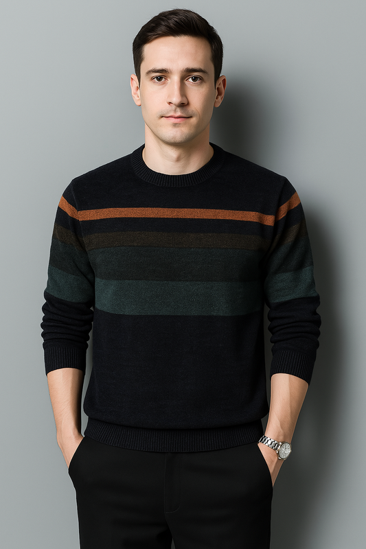 Suéter Tricô Tradicional Luxo Masculino Clássico Sartong Valdsere®