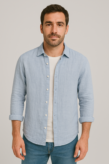 Camisa Linho Slim Sartong Karlovy Vary®