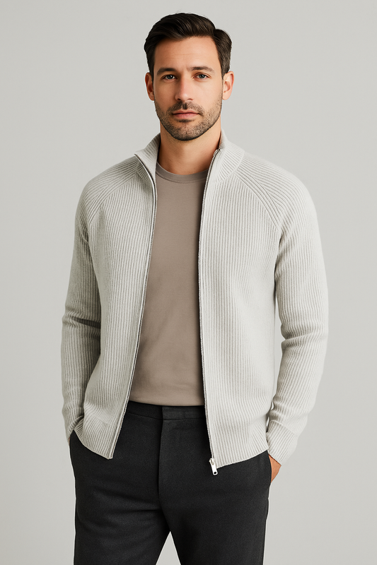 Cardigan Masculino Autêntico Clássico Artesanato Alpino Italiano Sartong Hella®