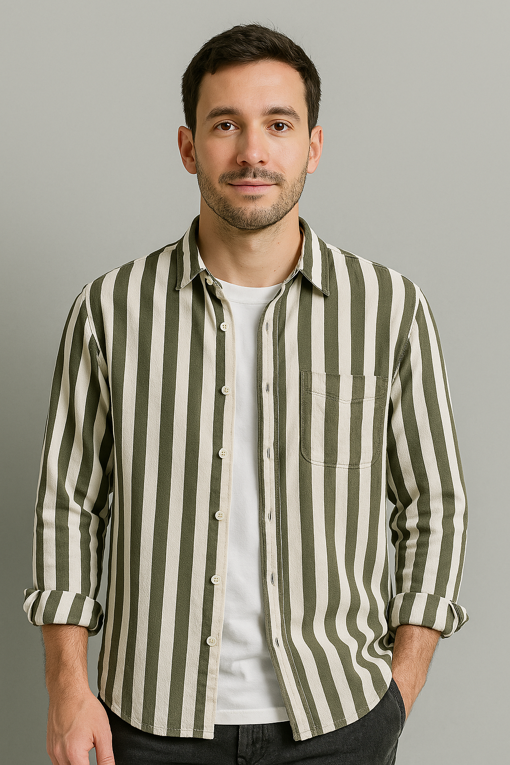 Camisa Casual Algodão Sartong Bolonha®