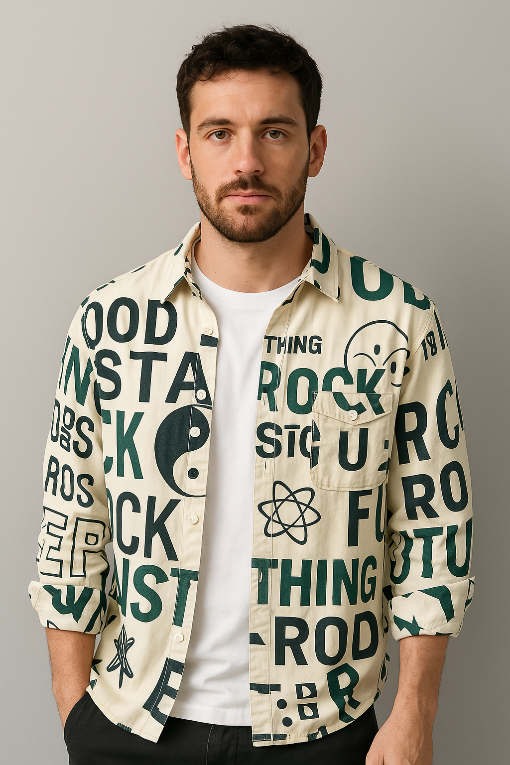 Camisa Casual Algodão Sartong Porto Bari®