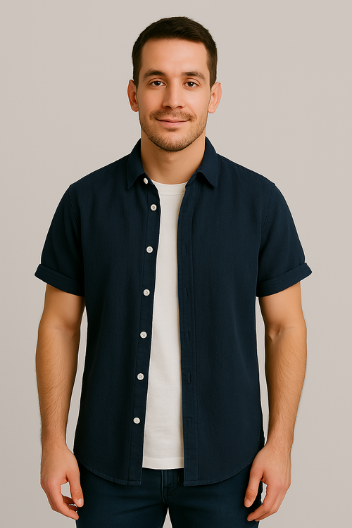 Camisa Linho Slim Clássica De Alfaiataria Contemporânea Premium Exclusiva Sartong Roma®