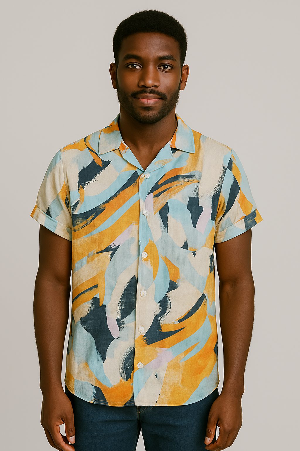 Camisa Masculina Casual Algodão Sartong Fluore®