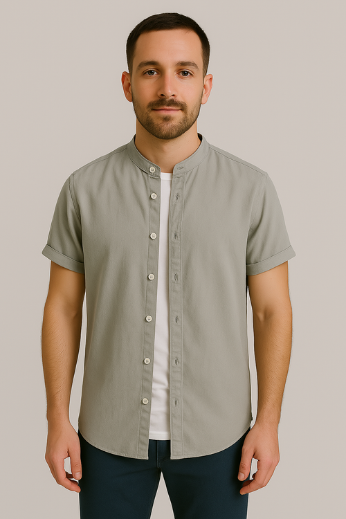 Camisa Social Slim Algodão Puro E Linho Premium Artesanal Estilo Clássico Sartong San Valladolid®