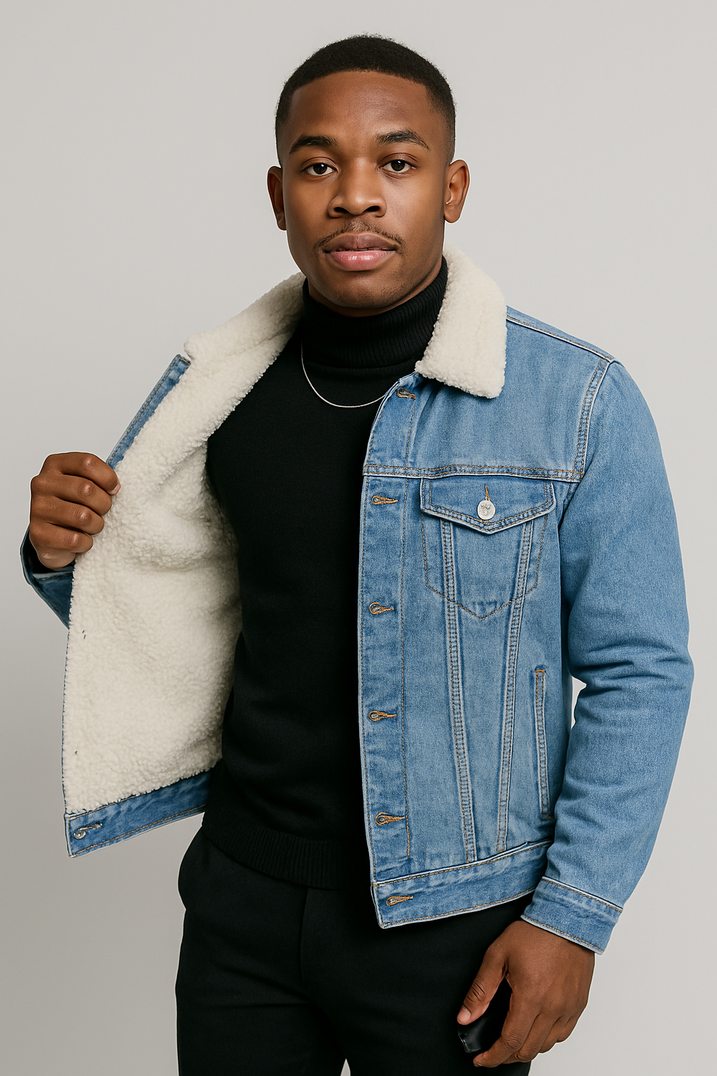 Jaqueta Masculina Elegante Sofisticado Capuz Premium Inverno Artesanal Sartong Namur®