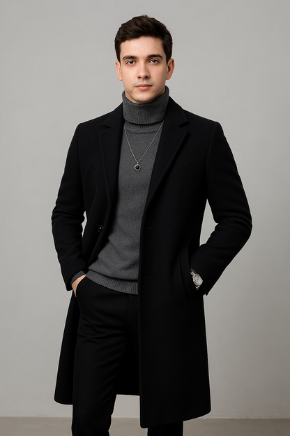 Sobretudo Masculino Clássico Sartong Novi Sadi®