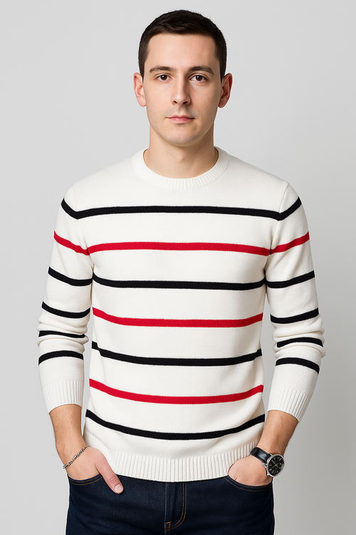 Suéter Masculino Clássico Atemporal Algodão Elastano Premium Sartong Lisburn®