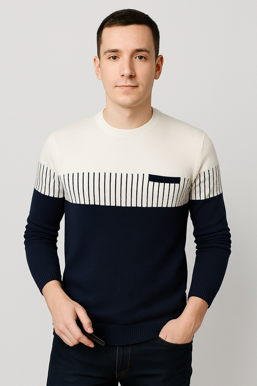 Suéter Algodão Com Elastano Premium Conforto Atemporal Luxuoso Sartong Wilderswil®