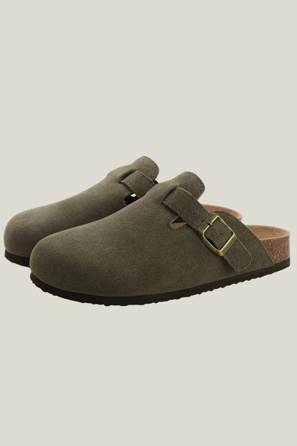 Clog Sartong Ravena Army em verde musgo