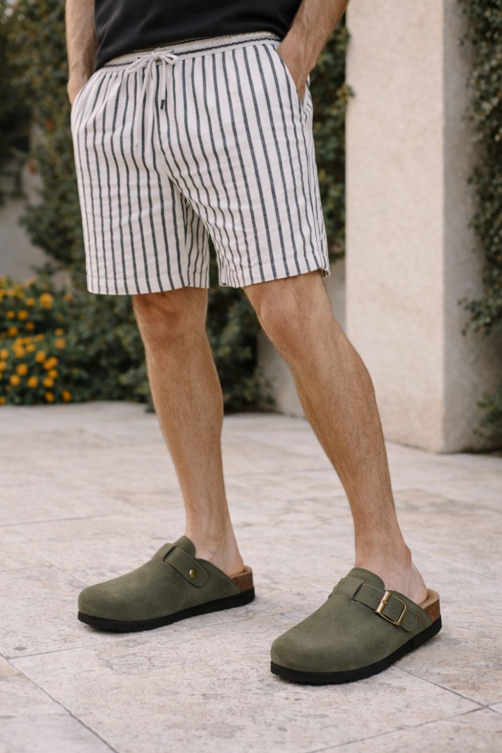 Clog Sartong Ravena Army em verde musgo2