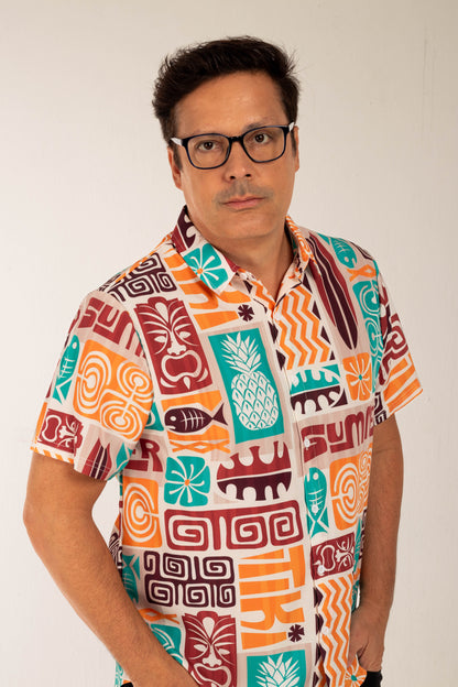 Camisa Casual Solta Sartong Cracóvia®