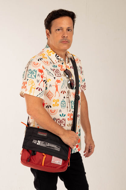 Camisa Casual Sofisticada Extravagante Poliéster Premium Sartong Lagos®