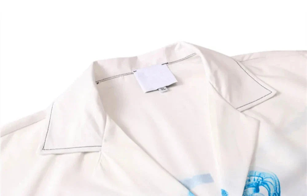 Camisa Casual Elegante Atemporal Sofisticado Solta Sartong Salerno®