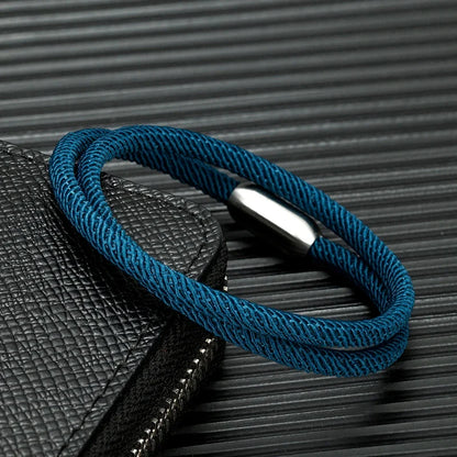 Pulseira Masculina Luxuosa Cordão Metálico Sartong Chioggia®