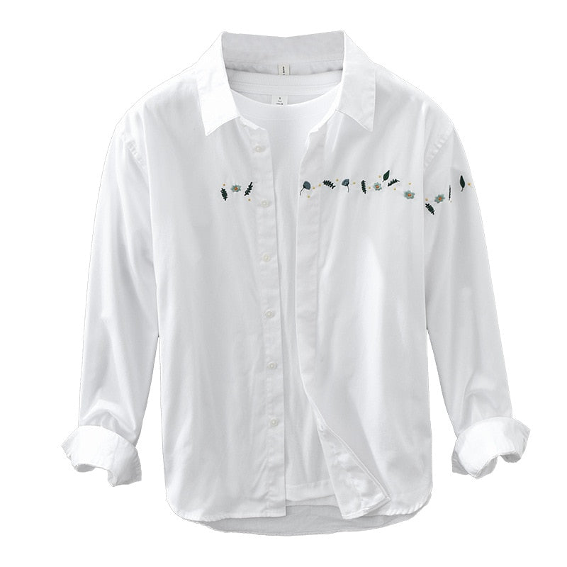 Camisa Casual Refinada Exclusiva Algodão Puro Sartong Reine®