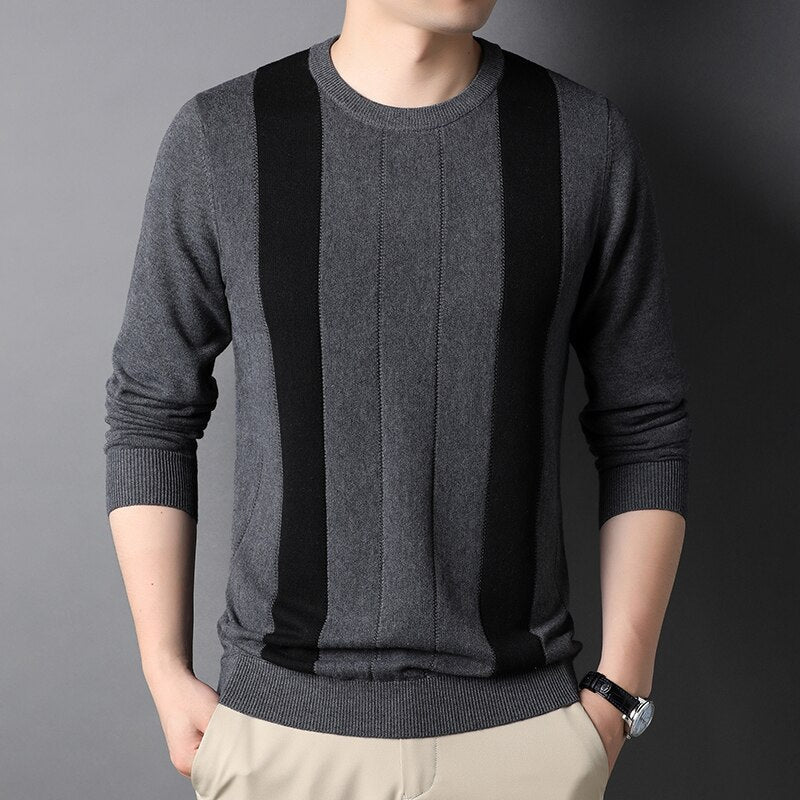 Suéter Premium de Malha Masculino Clássico Atemporal Luxuoso Elegante Sartong Courchevel®