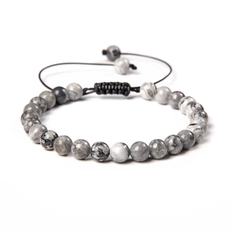 Pulseira Masculina Esmaltada Brilhante Pedra Preciosa Lapidação Sartong Durmitor®