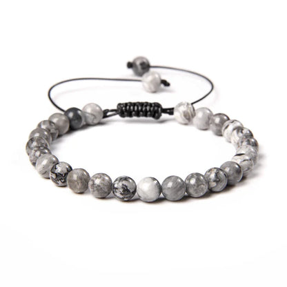 Pulseira Masculina Esmaltada Brilhante Pedra Preciosa Lapidação Sartong Durmitor®