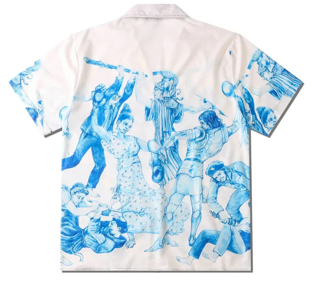 Camisa Casual Elegante Atemporal Sofisticado Solta Sartong Salerno®