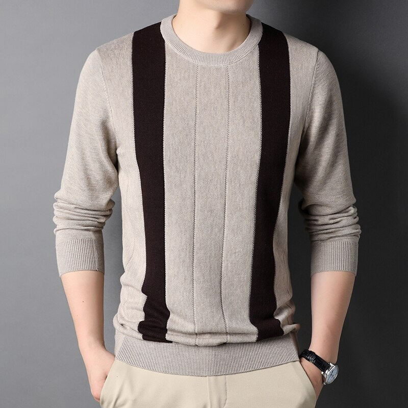 Suéter Premium de Malha Masculino Clássico Atemporal Luxuoso Elegante Sartong Courchevel®