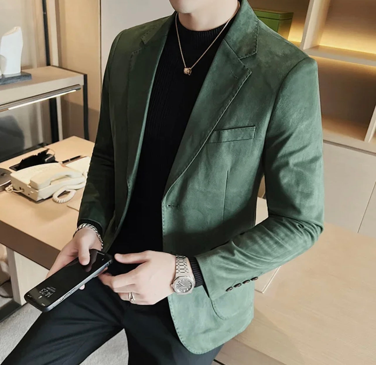 Blazer Slim Camurça Sartong Gdansk®