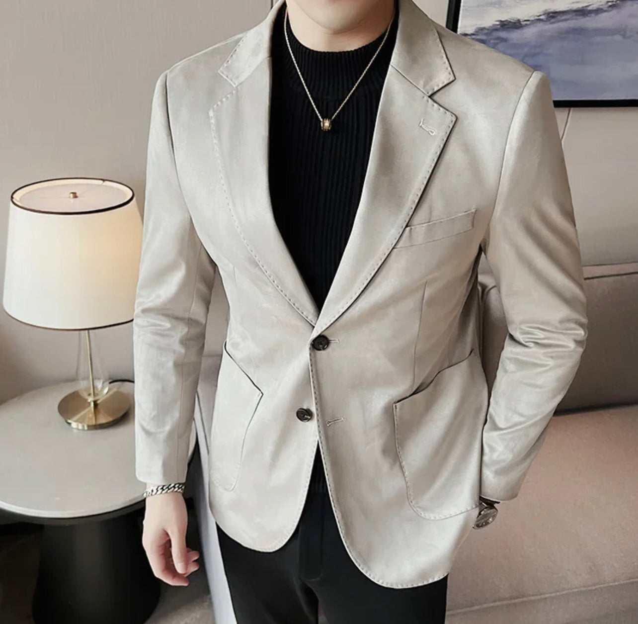 Blazer Slim Camurça Sartong Gdansk®