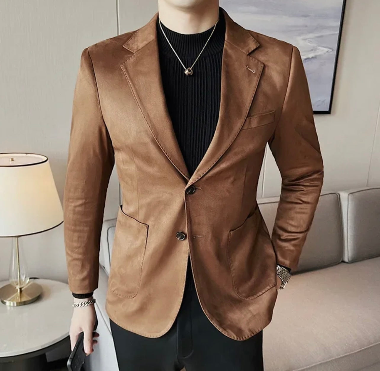 Blazer Slim Camurça Sartong Gdansk®