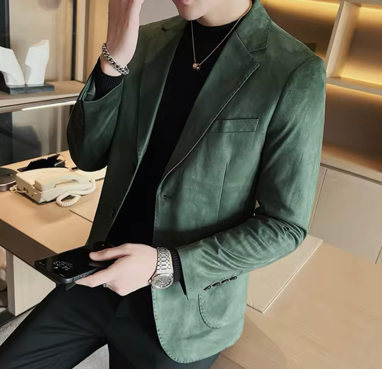 Blazer Slim Camurça Sartong Gdansk®