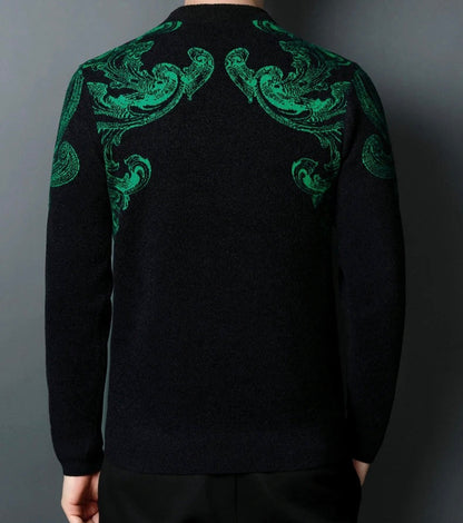 Suéter Masculino Clássico Tricô Premium Artesanal Autêntico Elegante Atemporal de Luxo Sartong Spiez®