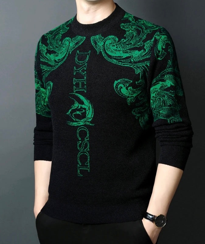 Suéter Masculino Clássico Tricô Premium Artesanal Autêntico Elegante Atemporal de Luxo Sartong Spiez®