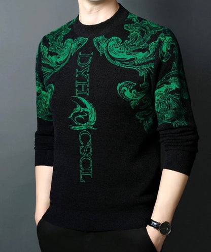 Suéter Masculino Clássico Tricô Premium Artesanal Autêntico Elegante Atemporal de Luxo Sartong Spiez®