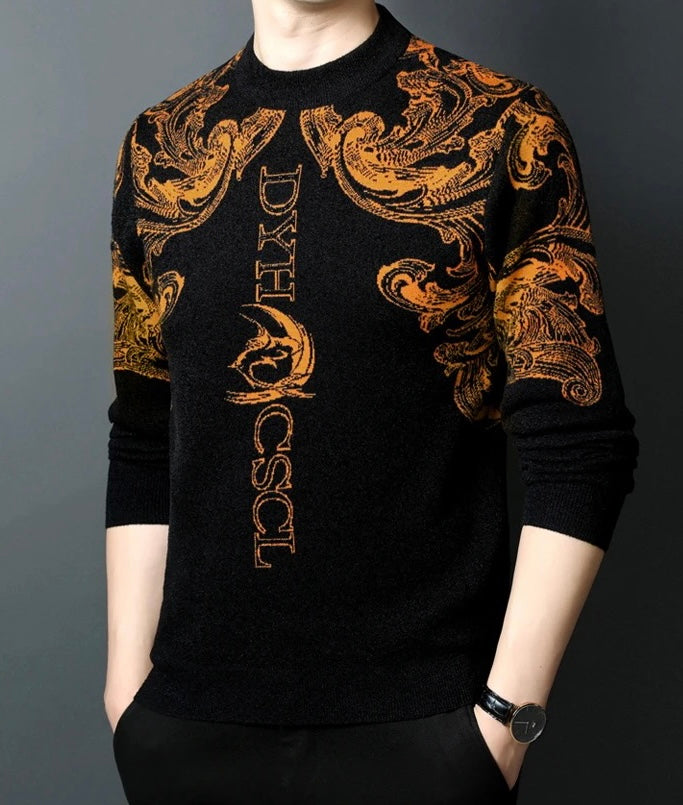 Suéter Masculino Clássico Tricô Premium Artesanal Autêntico Elegante Atemporal de Luxo Sartong Spiez®