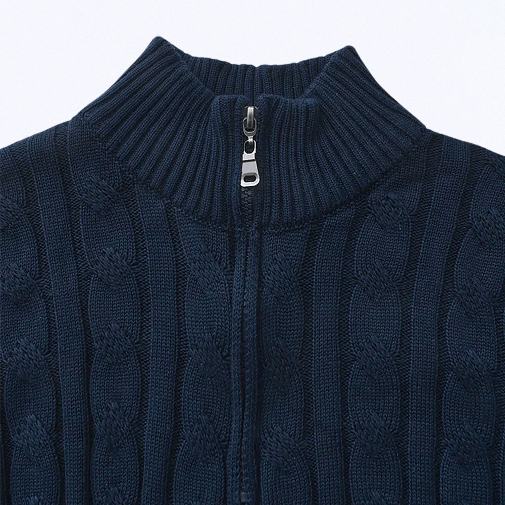 Suéter Masculino Premium Clássico Italiano de Malha Fina Leve e Elegante Sartong Kandersteg®