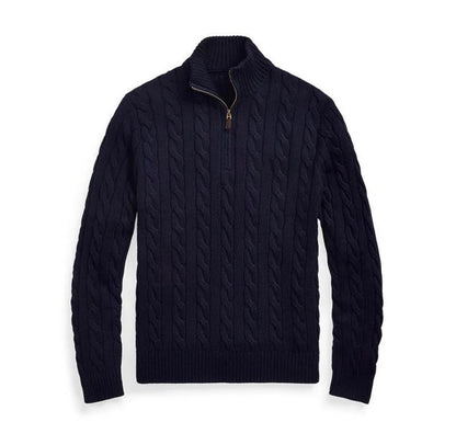 Suéter Masculino Premium Clássico Italiano de Malha Fina Leve e Elegante Sartong Kandersteg®