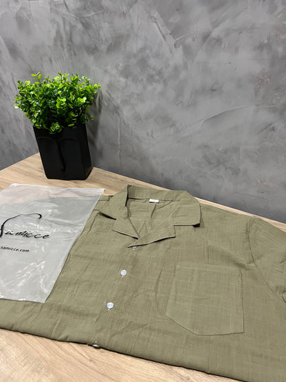 Camisa Casual Elegante Atemporal Algodão Premium Sartong Albufeira®