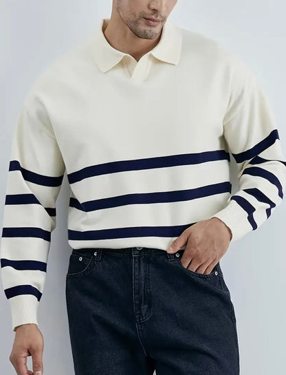 Suéter Masculino Clássico Algodão Confortável Elegante Atemporal Sartong Lauterbrunnen®