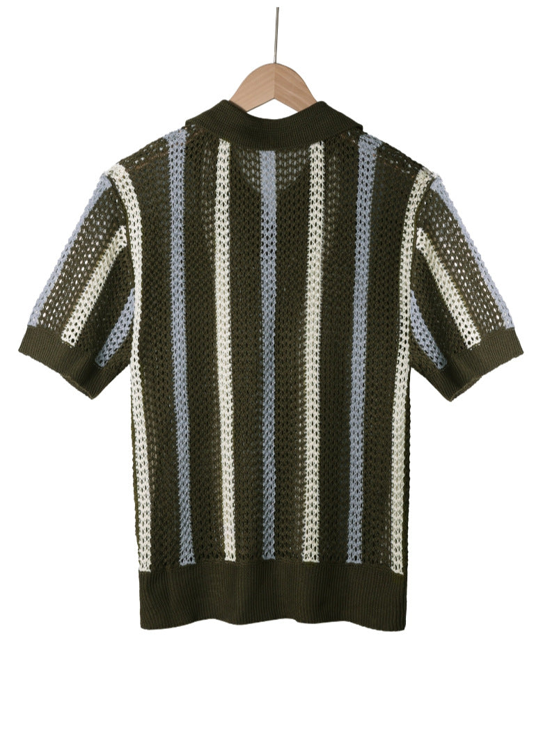 Camisa Crochê Italiano Casual Sofisticado Atemporal Superior Exclusivo Sartong Vieux®