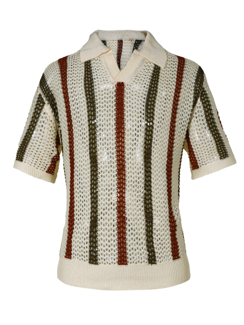 Camisa Crochê Italiano Casual Sofisticado Atemporal Superior Exclusivo Sartong Vieux®