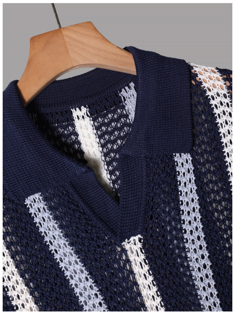 Camisa Crochê Italiano Casual Sofisticado Atemporal Superior Exclusivo Sartong Vieux®