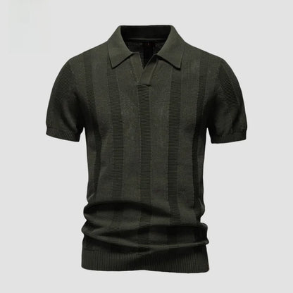 Camisa Polo Tricot Puro Algodão Suprema Elegância Atemporal Luxo Sartong Nantes®