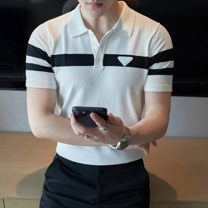 Camisa Polo Gola Clássica Elegante Atemporal Corte Slim Contemporâneo Refinado Sartong Toulon®