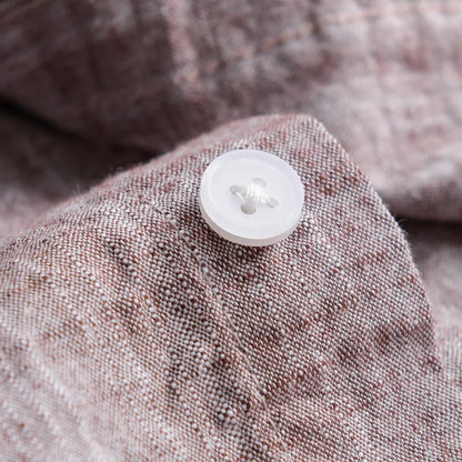Camisa Casual Linho Puro Luxo Premium Clássico Sartong Albarracin®