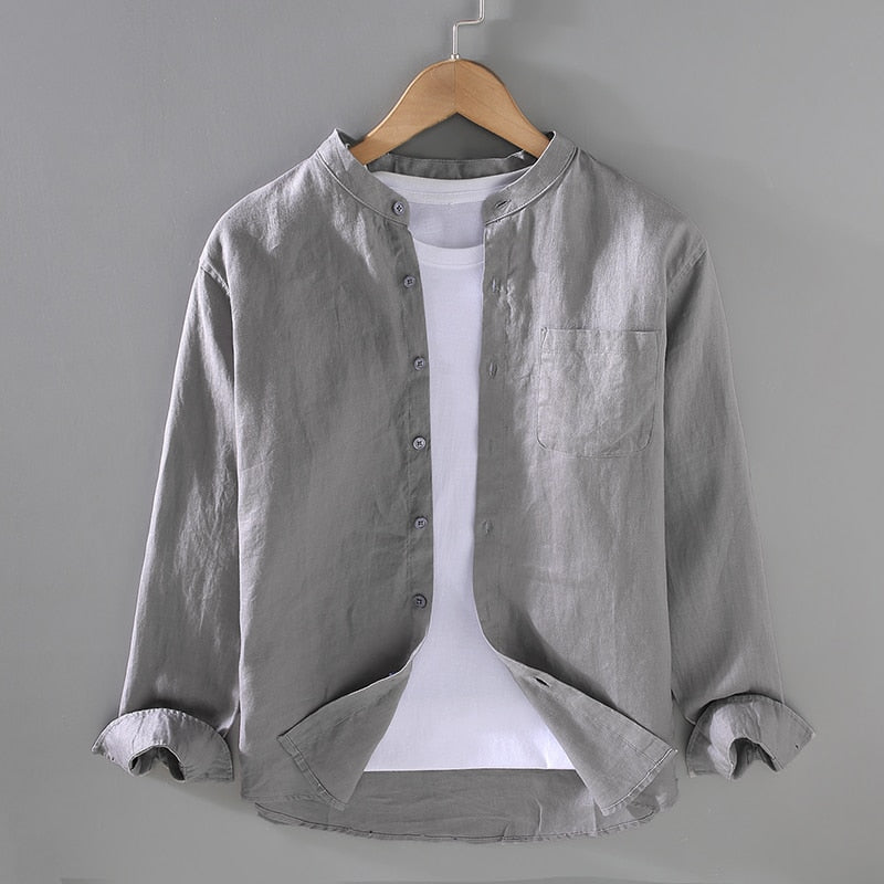 Camisa Social Linho Artesanal Elegante Exclusivo Slim Clássico Premium Sartong Formentor®